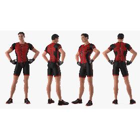 Fitness Trainer Standing Pose 3D